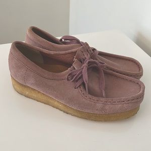 Pink Clark’s wallabees